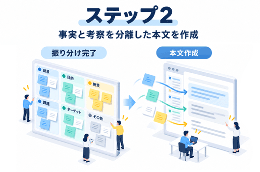 AIで報告書作成のステップ2：本文を作成