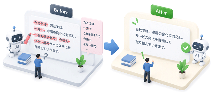 AIっぽく見える要素② なくても意味が通る接続詞